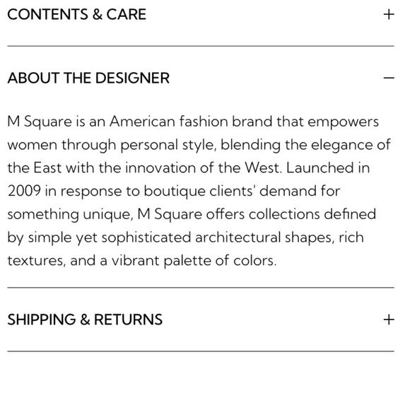 MSquare by Neetu Malek jacket/shirt, Size 2 - Picture 3 of 3